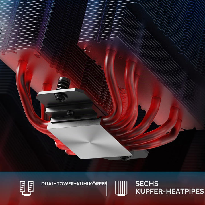 ID-COOLING FROZN A620 PRO SE - Doppelturm Luft-CPU-Kühler, 6×Ф6mm Wärmerohre, Zwei 120x120x25mm leis