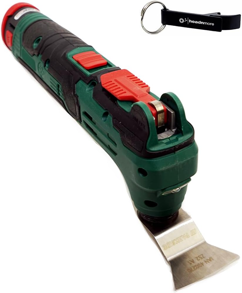 HEADNMORE® Bundle - PARKSIDE® 12V Akku Multifunktionswerkzeug PAMFWS 12 A1 Schleifer + HEADNMORE® Sc