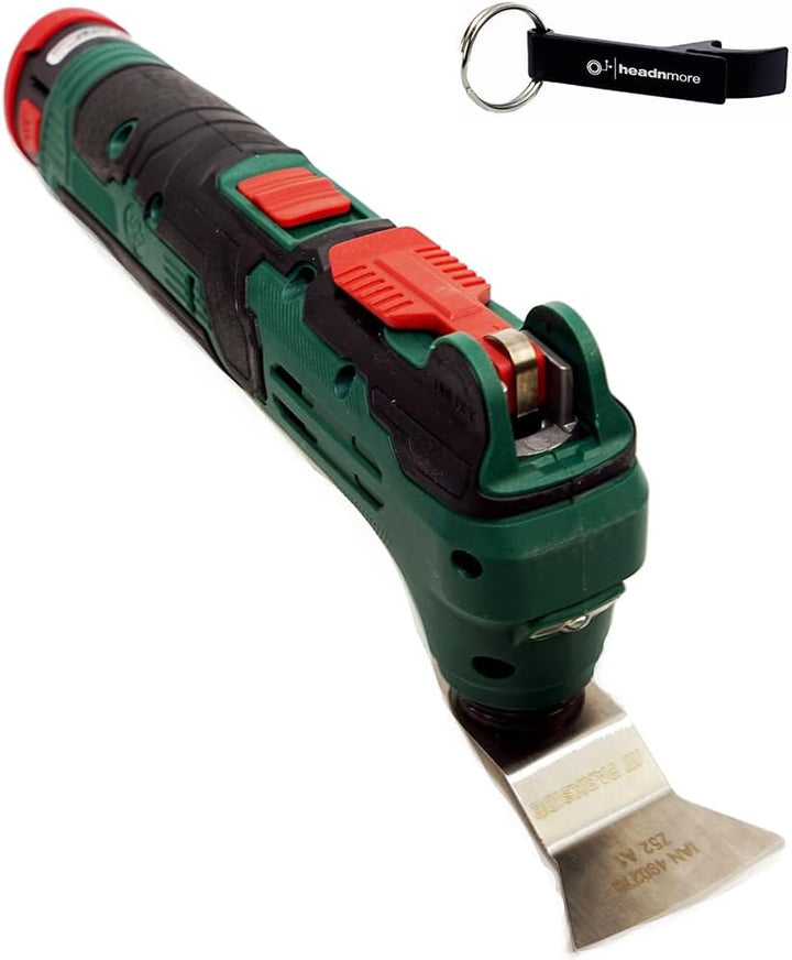 HEADNMORE® Bundle - PARKSIDE® 12V Akku Multifunktionswerkzeug PAMFWS 12 A1 Schleifer + HEADNMORE® Sc