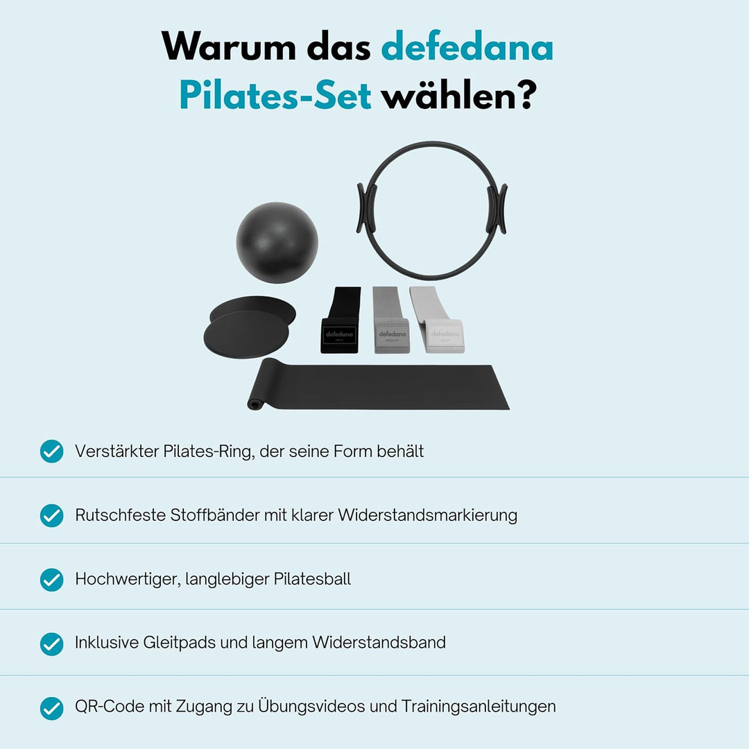 Pilates Set, Pilates Ball, Gymnastikband, Theraband, Terrabänder, Widerstandsbänder, Fitnessbänder -