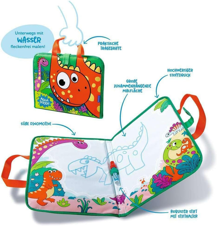 Ravensburger 4566 Aquadoodle Travel Dino - Erstes Malen für unterwegs - Fleckenfreier Malspass mit W