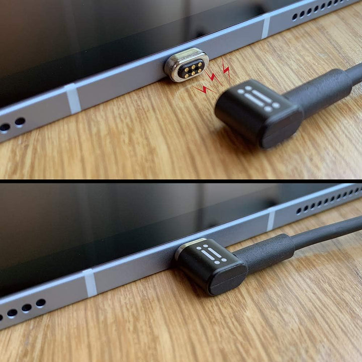 aiino italian ideas - MagPower USB-C auf USB-C (Apple MFI-Zertifiziert), 2M Magnetisches Lade, Kompa