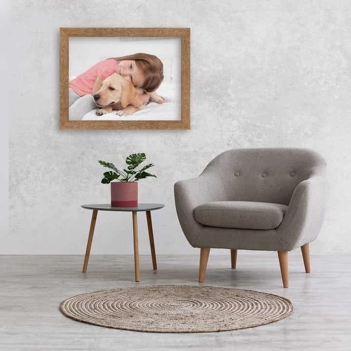 Mende Frames Bilderrahmen Strandhaus Stil 40x50cm I Farbe: Eiche-Optik I Fotorahmen I rustikaler Bil