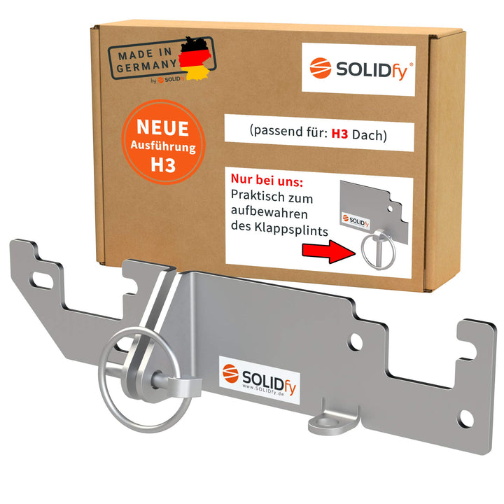SOLIDfy® - Hecktürverriegelung H3 Dach Einbruchschutz Hecktür Prick Stop Sicherung für Ducato, Jumpe
