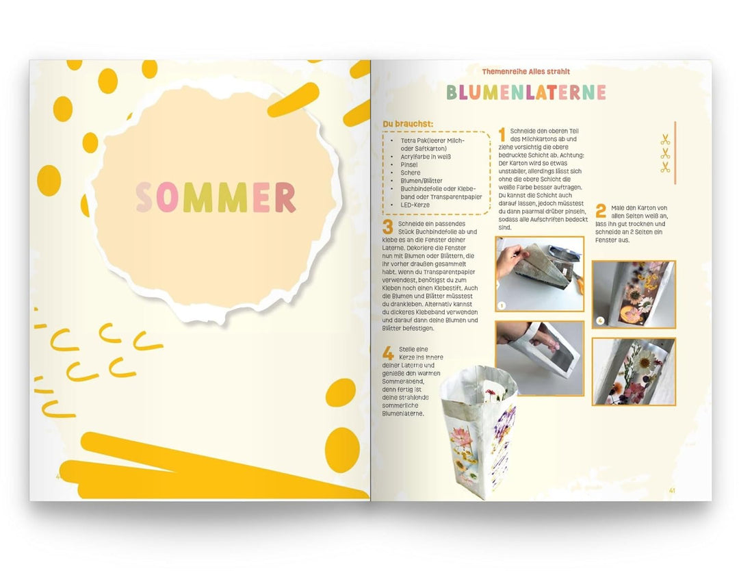 Bastelbuch – In 52 kreativen Themenwochen durch alle Jahreszeiten: Bastle dich durch über 100 kreati