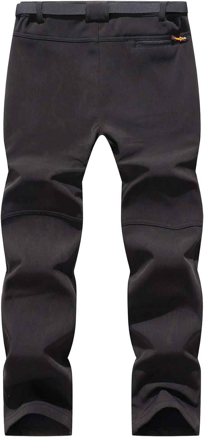 BenBoy Herren Wanderhose Wasserdicht Softshellhose Outdoorhose Winddicht Warm Gefüttert Skihose Snow