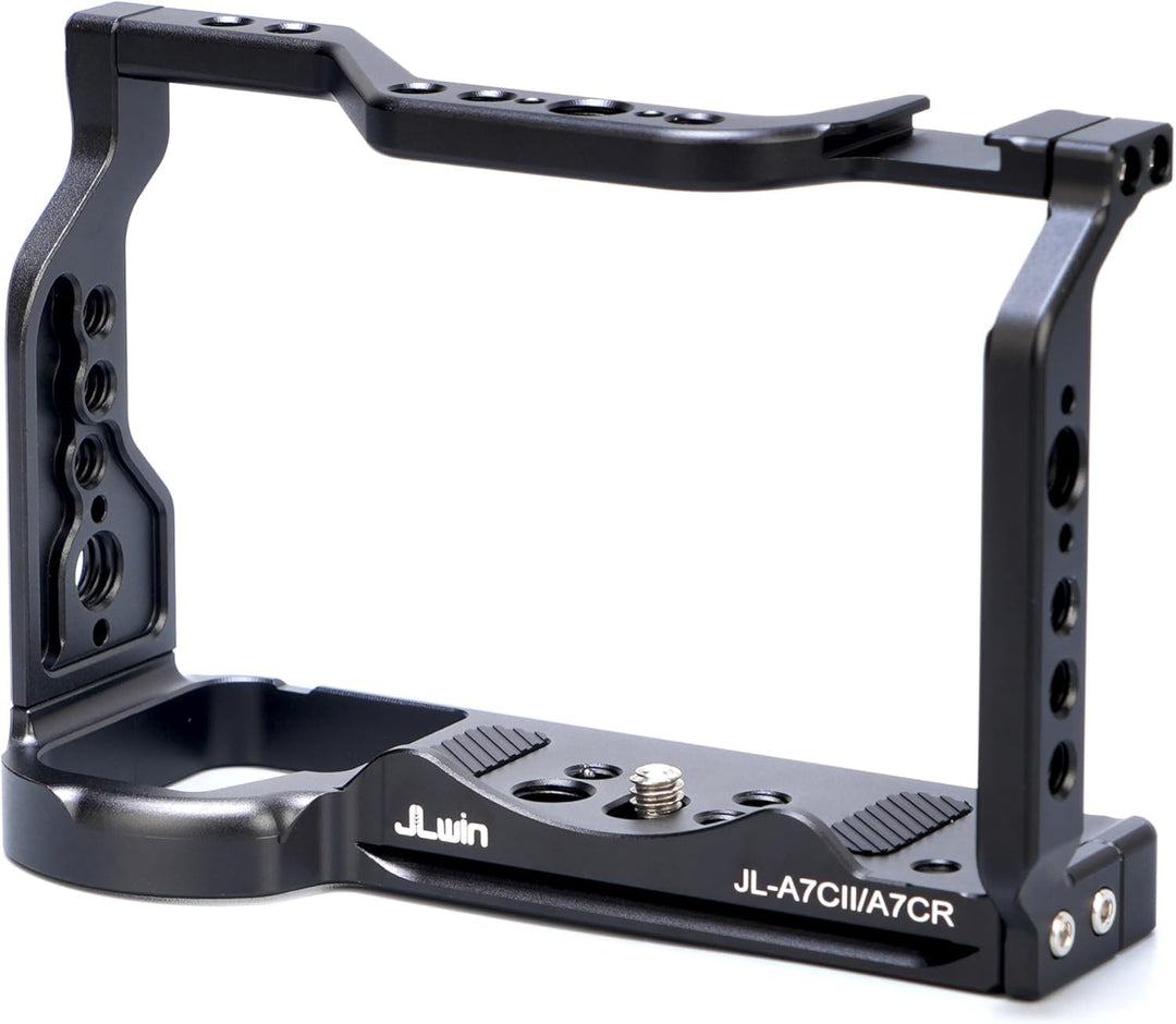 Hersmay Kamerakäfig für Sony a7cii /a7cr Kamera, Schnellwechselplatte für Arca-Swiss, 1/4„ & 3/8“ Sc
