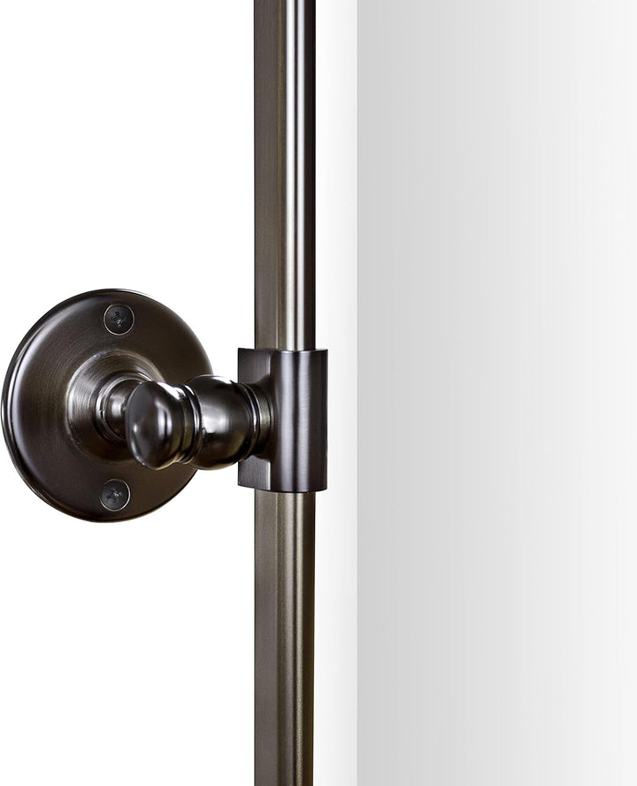 TEHOME 50,8 x 76,2 cm Pivot Rechteck Badezimmerspiegel Öl eingerieben Bronze Metall gerahmt Kippen a