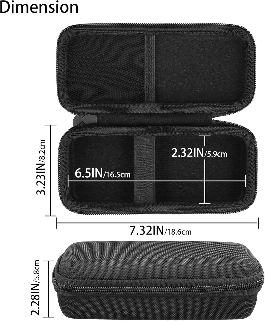 co2CREA Harte Reiseschutzhülle Etui Tasche für Xvive XV1-R Digitaler Handheld Recorder,Nur hülle, fü