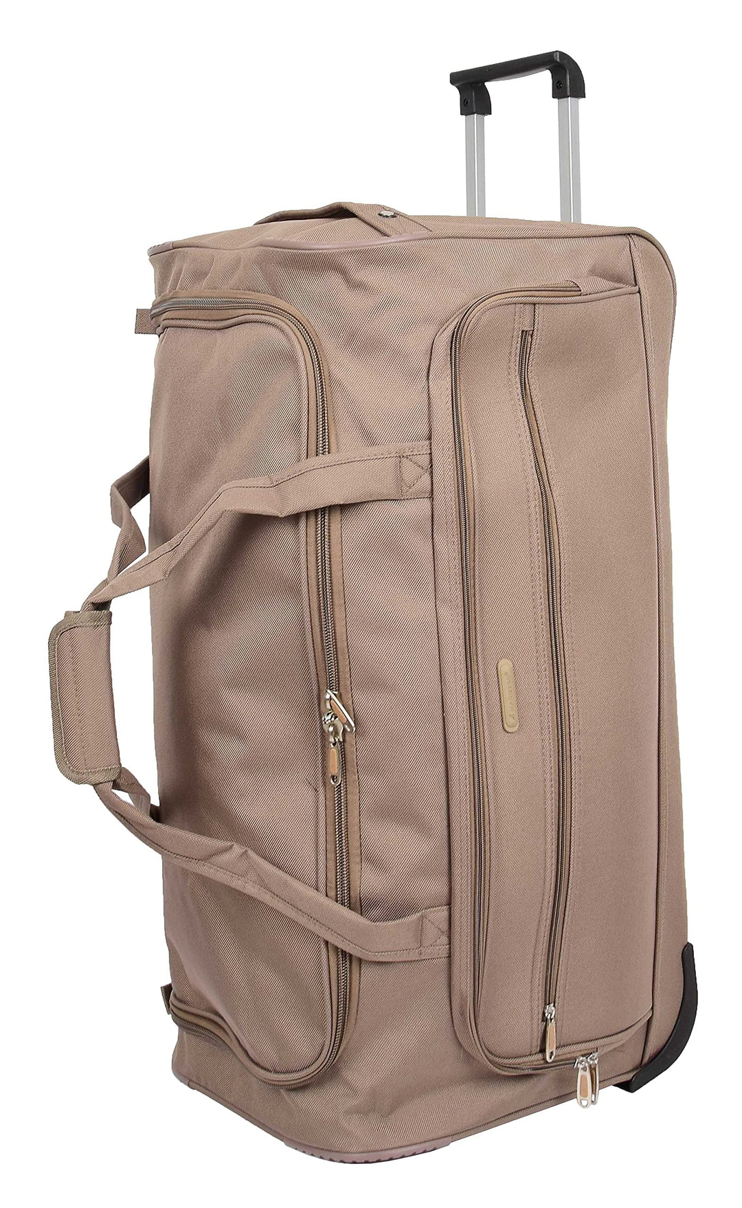 HL472 Trolleytasche mit Rädern, gross, Beige, beige, L, Reisetasche mit Rollen