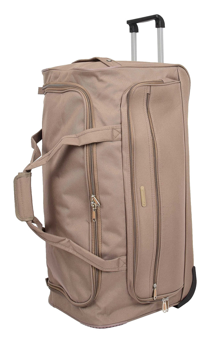 HL472 Trolleytasche mit Rädern, gross, Beige, beige, L, Reisetasche mit Rollen