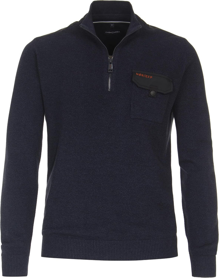 CASAMODA Troyer Uni Basic Knitwear Standard XXL Dunkelblau, Standard XXL Dunkelblau