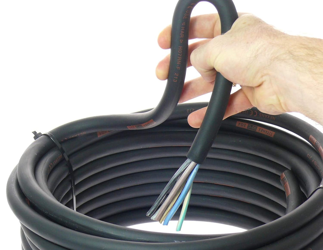 netbote24 TITANEX Kabel H07RN-F 5x4,0 mm² (5G4) Baustellenkabel, Industriekabel geeignet für den Aus