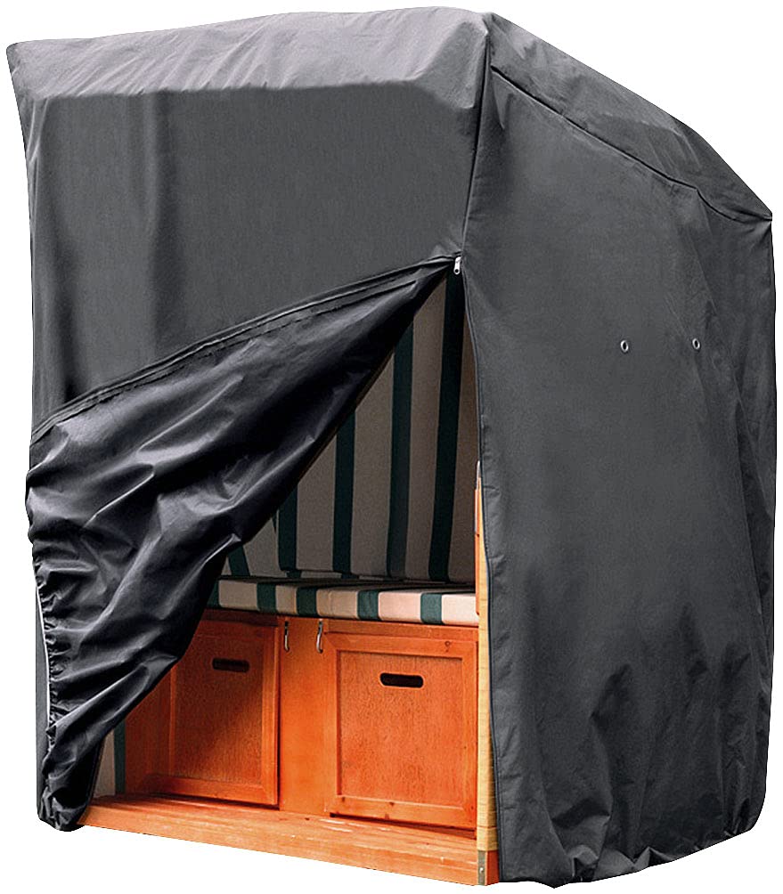 Royal Gardineer Strandkorbabdeckung: Strandkorb-Abdeckplane, 420 D Oxford-Gewebe, 130x170x100 cm, 17