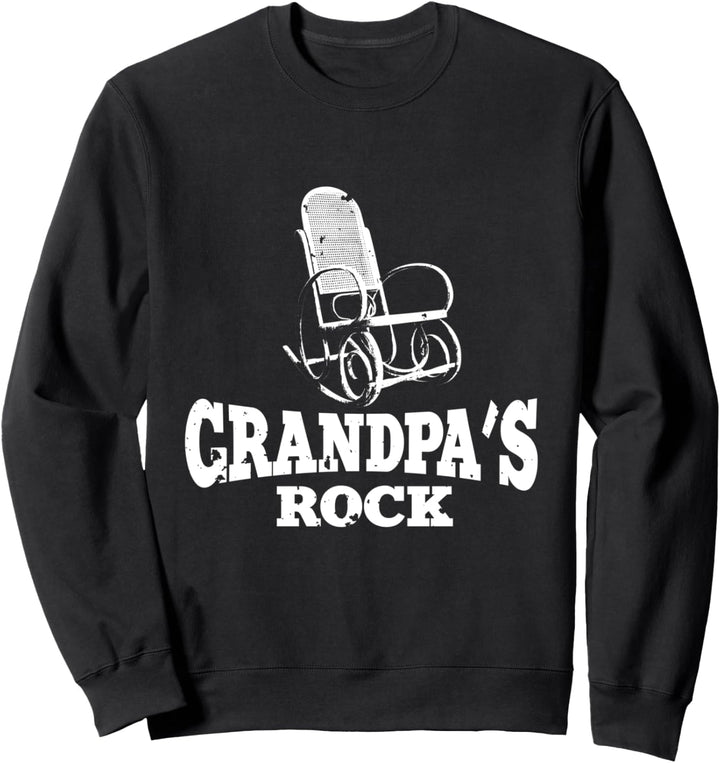 Grandpa's Rock | Funny Grandfather's Porch Chair Gift Sweatshirt