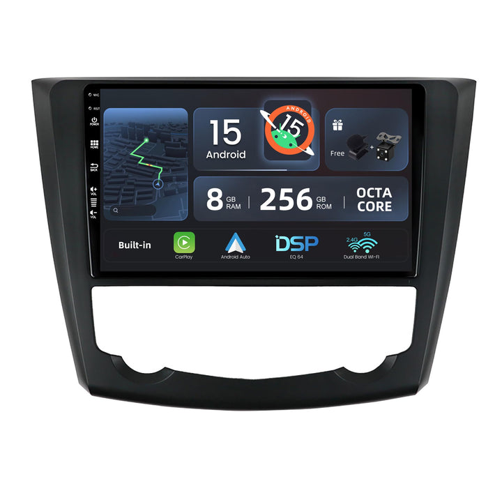 [8G+256G, 8-Core] - Android 15 IPS Autoradio für Renault Kadjar (2015-2019) - Kabellos CarPlay/Andro