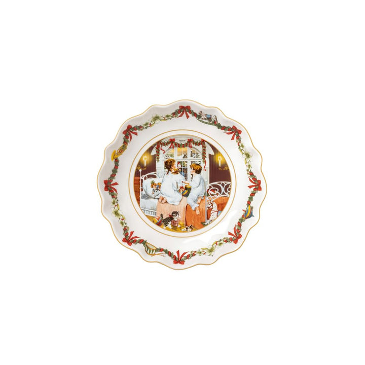 Villeroy & Boch - Annual Christmas Edition Jahresschale klein 2022 16 x 16cm, Premium Porzellan, Sam