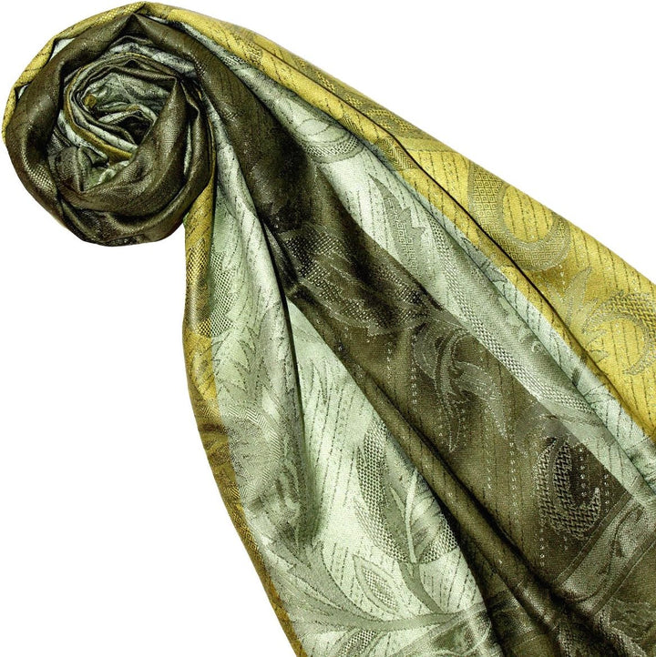 Lorenzo Cana Herrenschal Schaltuch jacquard gewebt 100% Seide 70 x 190 cm Paisley Muster Seidenschal
