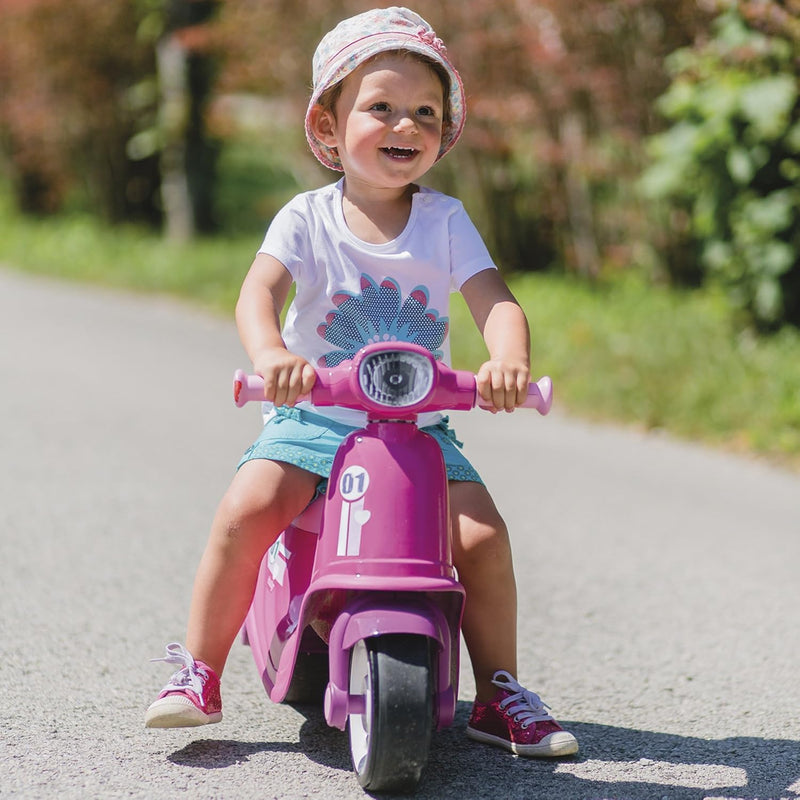 Smoby 721002 Roller-Träger, für Kinder ab 18 Monaten – leise Räder – Spielzeugkiste, Rosa, One size,