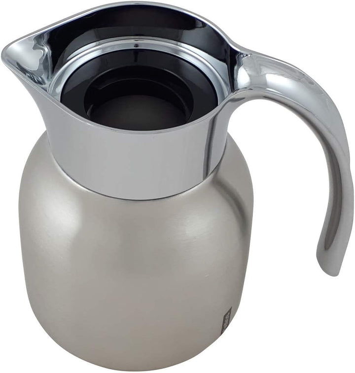 Helios Meeting Edelstahl-Isolierkanne mit Drehverschluss 0,6 l spülmaschinenfest 0,6 Liter, 0,6 Lite