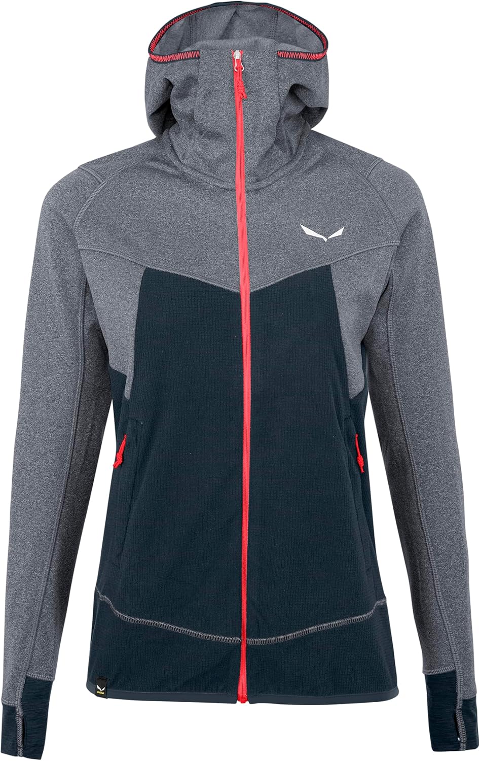 Salewa Damen Puez Hybrid Pl W Fz Hdy Softshelljacke, Navy Blazer Melange M