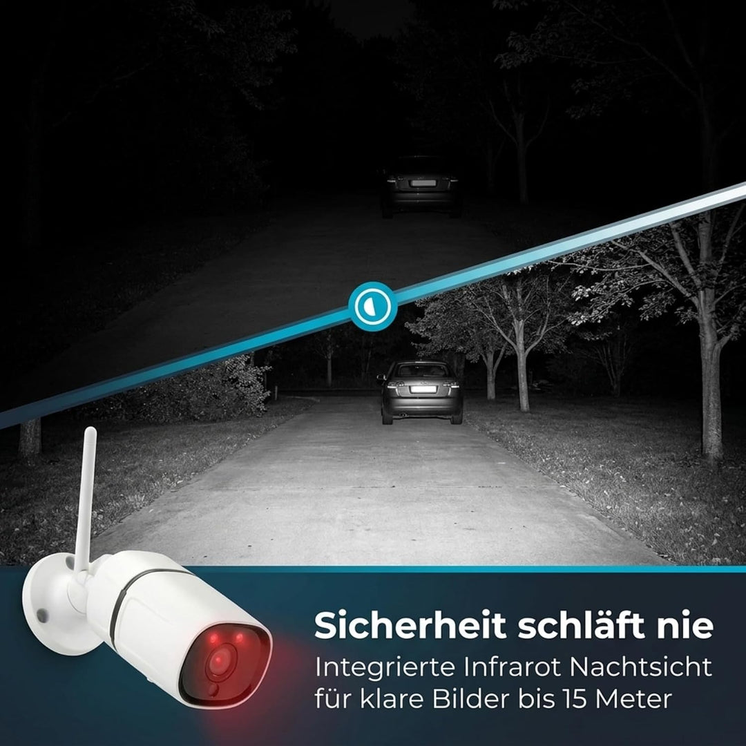 IOIO OC 500 WLAN Aussen Überwachungskamera Full HD IP65, Tuya kompatibel, Outdoor &amp; Indoor IP Kamera