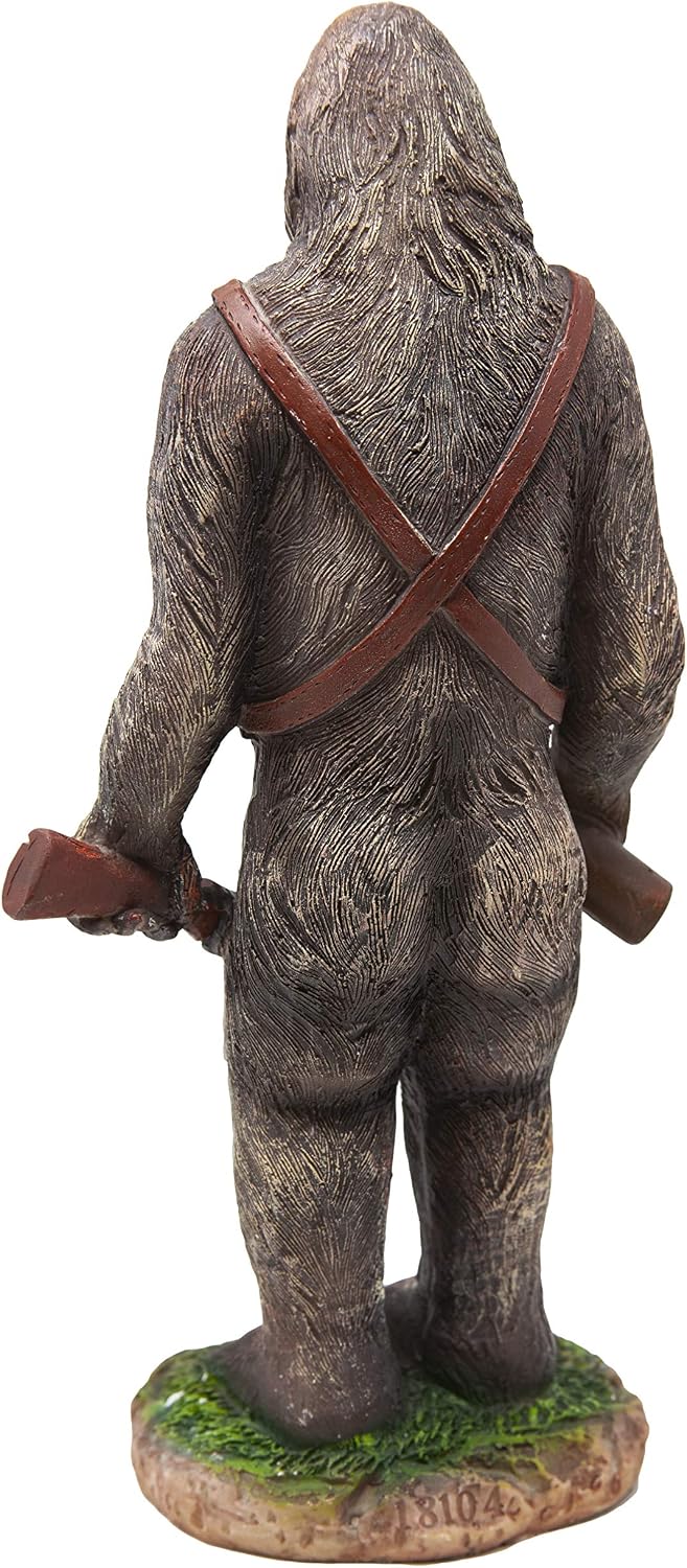 Funny Guy Mugs Gartenzwerg Statue – Bigfoot und ein Zwerg – Indoor/Outdoor Gartenzwerg Skulptur für