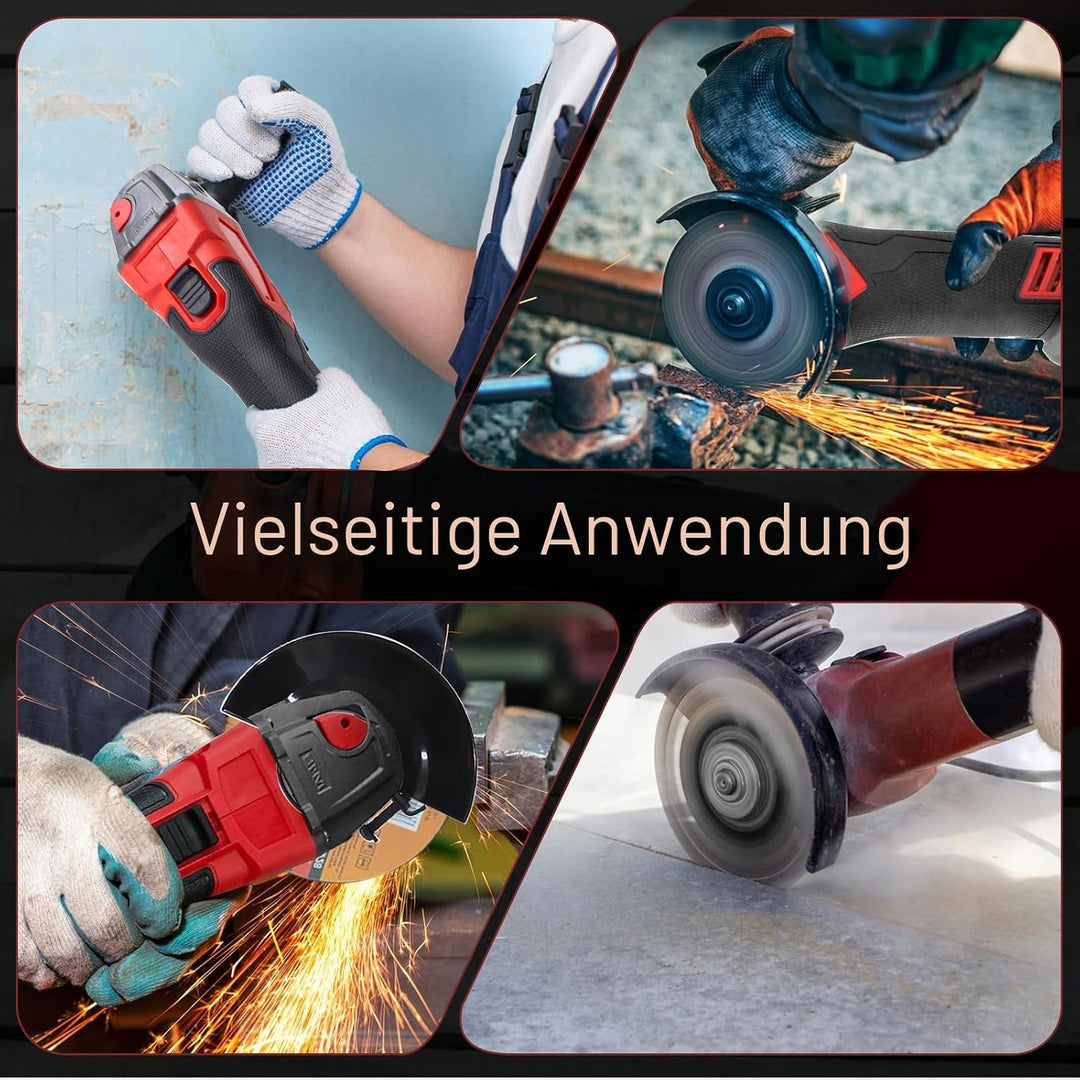 akku-Winkelschleifer für Milwaukee 18 V Akku, 125 mm, 12000 U/min, bürstenloses Schleifwerkzeug mit