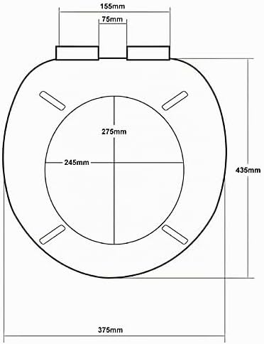WC Sitz Doppelte Absenkautomatik Toilettendeckel mit Absenkautomatik Toilettensitz passend für alle