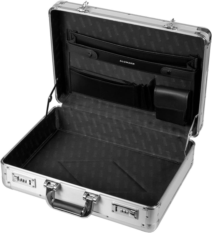 ALUMAXX 45114 Attachékoffer TAURUS, Aktenkoffer aus Aluminium, Businesskoffer, Dokumentenkoffer, Alu