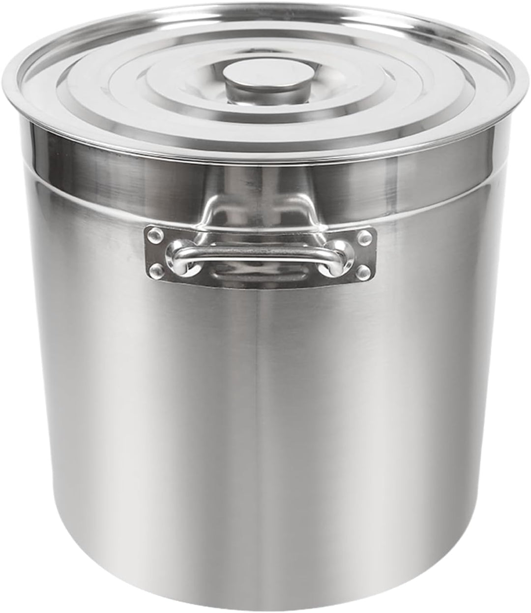 Grosses Catering Kochtopf, 50Liter, Edelstahl Suppentopf mit Deckel, Catering Kochtopf hochtemperatu