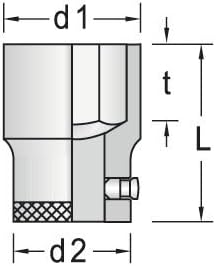 Steckschlüsseleinsatz 32 3/4 Zoll 6-kant SW 46mm L.65,5mm GEDORE
