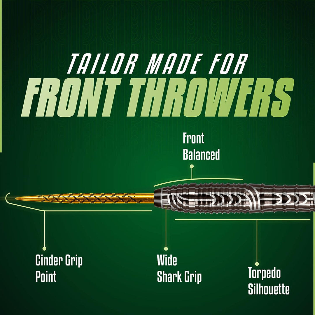 Shot Steel Darts Warrior Rutene 90% Tungsten Steeltip Darts Steeldart Dartpfeile Set mit Schäften un