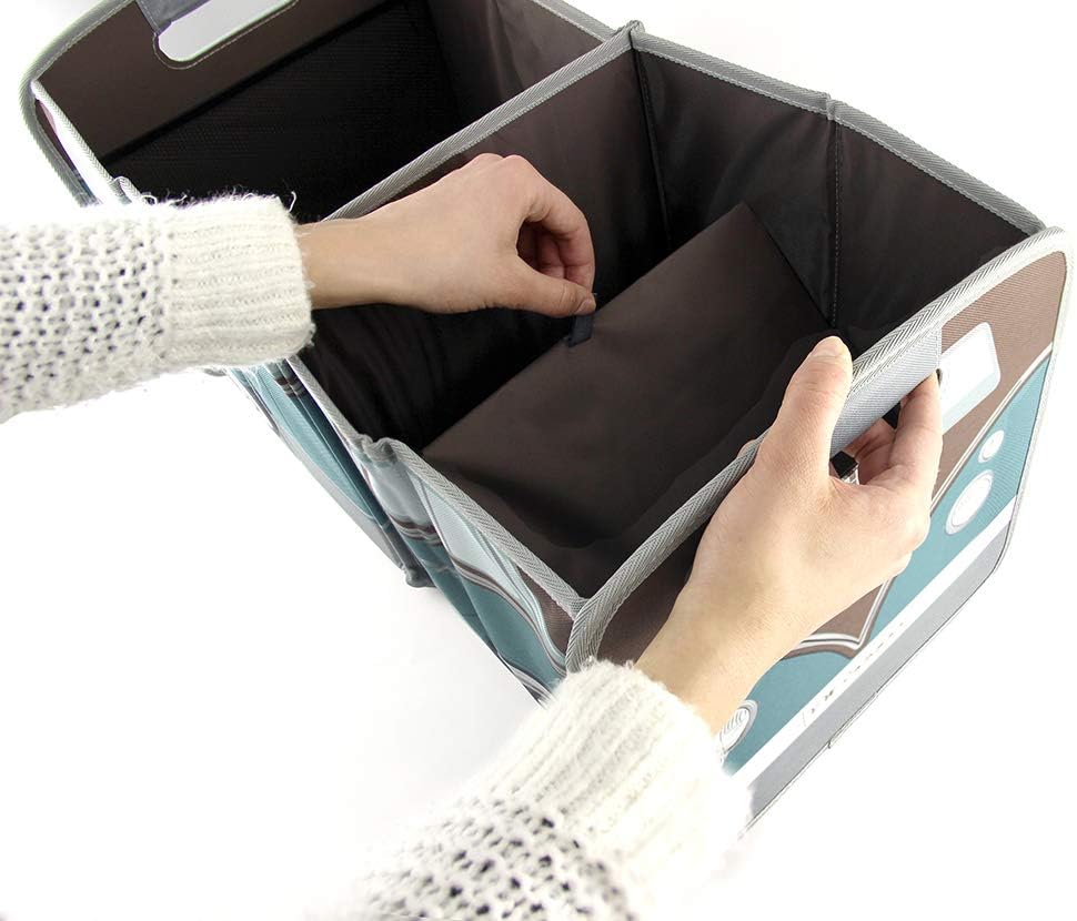 BRISA VW Collection - Volkswagen Falt-Aufbewahrungs-Spielzeug-Kofferraum-Box-Tasche-für-Einkäufe in