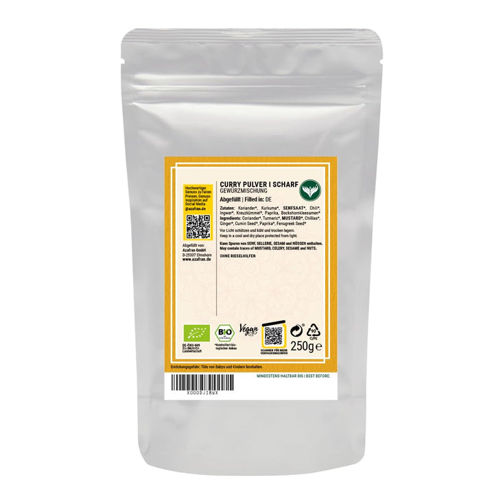 Azafran BIO Edel Curry Currypulver indisch (scharf) Madras Richtung 1kg