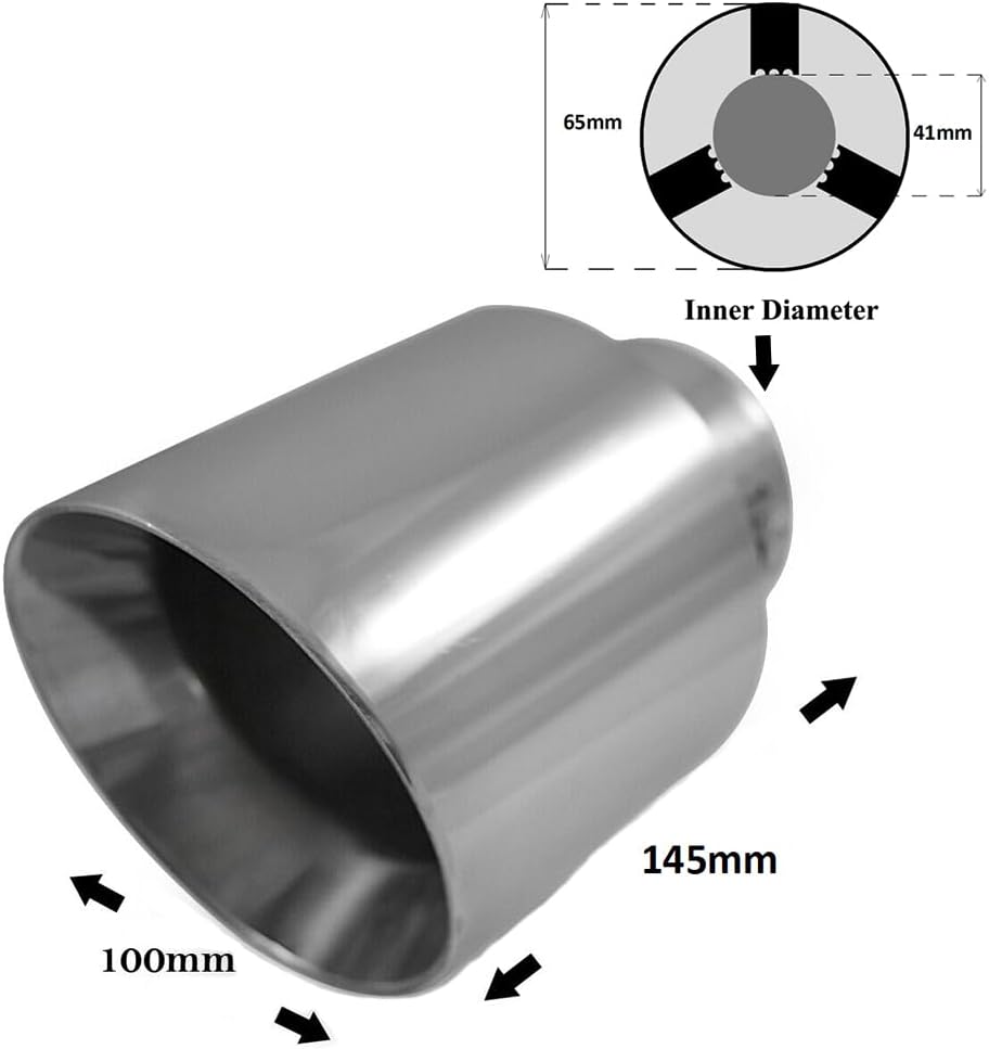 Auspuffblende Endrohr Endstuck Auspuff Blende Schalldampf Sportauspuff Universell Schalldampf Sport