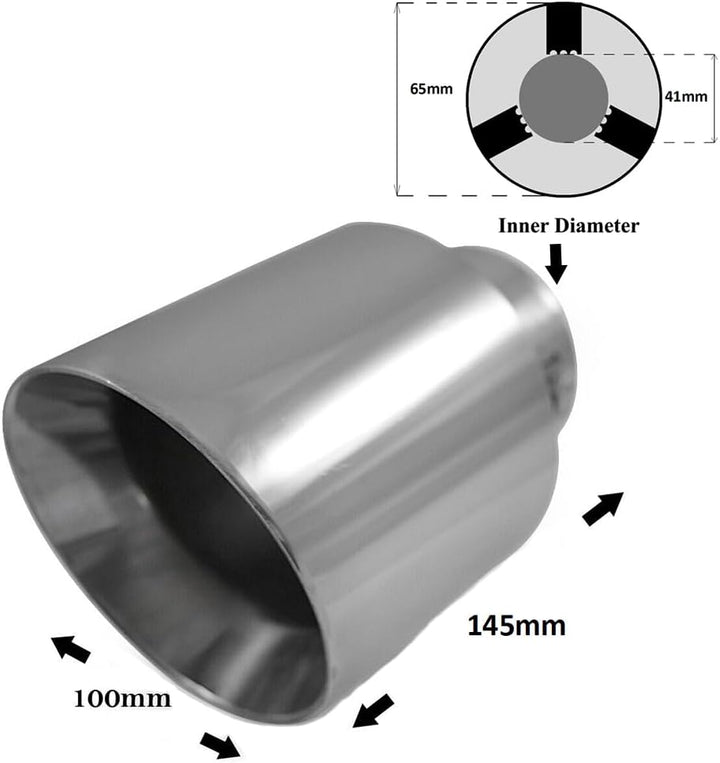 Auspuffblende Endrohr Endstuck Auspuff Blende Schalldampf Sportauspuff Universell Schalldampf Sport