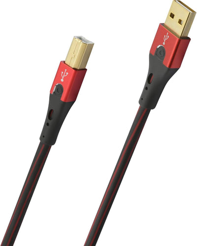 Oehlbach USB-Evolution B - hochwertiges USB-Kabel Typ 2.0 USB-A auf USB-B (für Audio-Streaming, DAC