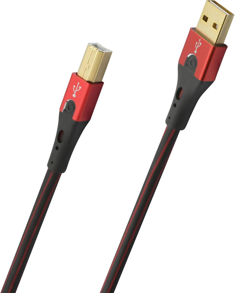 Oehlbach USB-Evolution B - hochwertiges USB-Kabel Typ 2.0 USB-A auf USB-B (für Audio-Streaming, DAC