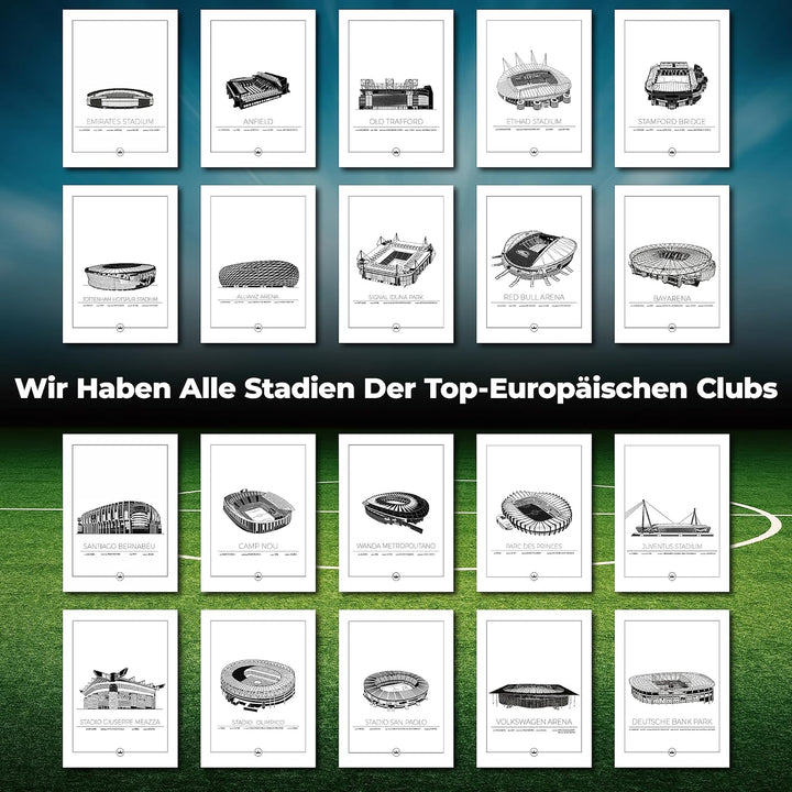 Sverigemotiv.se Stadium Posters (Bayer Leverkusen - Bayarena, 40x50 cm) 40x50 cm Bayer Leverkusen -
