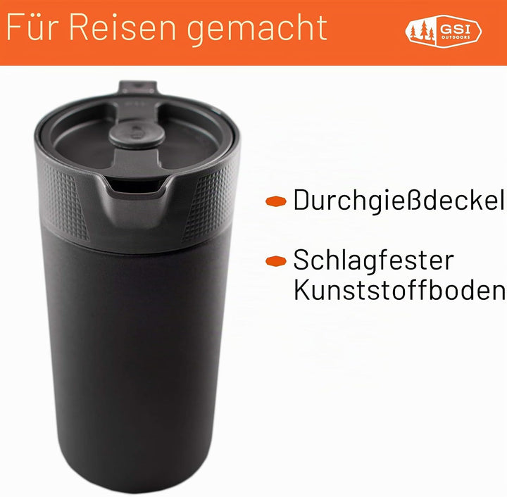 GSI Glacier Stainless Kafeepresse schwarz, Schwarz