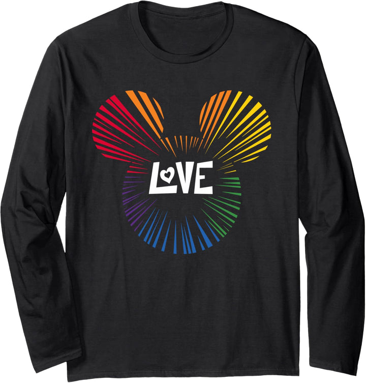 Disney Mickey Mouse Love Rainbow Langarmshirt