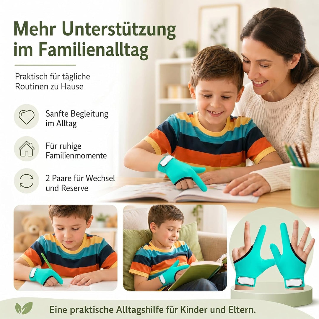 4 Stück Daumenlutschen Abgewöhnen Daumenlutschen Stop Kinder Daumen Saugen Guard Handschuhe Kaukompr