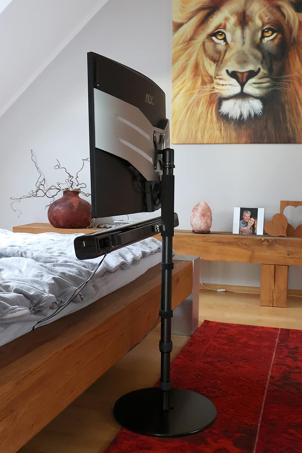Photecs® VESA-Adapter 75/100 mit Panorama-Stativkopf Pro V2, 3/8" Anschluss Plus Adapter zu 1/4", fü
