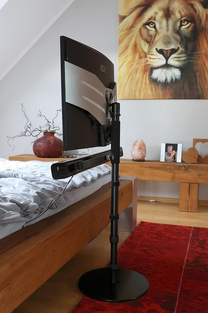 Photecs® VESA-Adapter 75/100 mit Panorama-Stativkopf Pro V2, 3/8" Anschluss Plus Adapter zu 1/4", fü