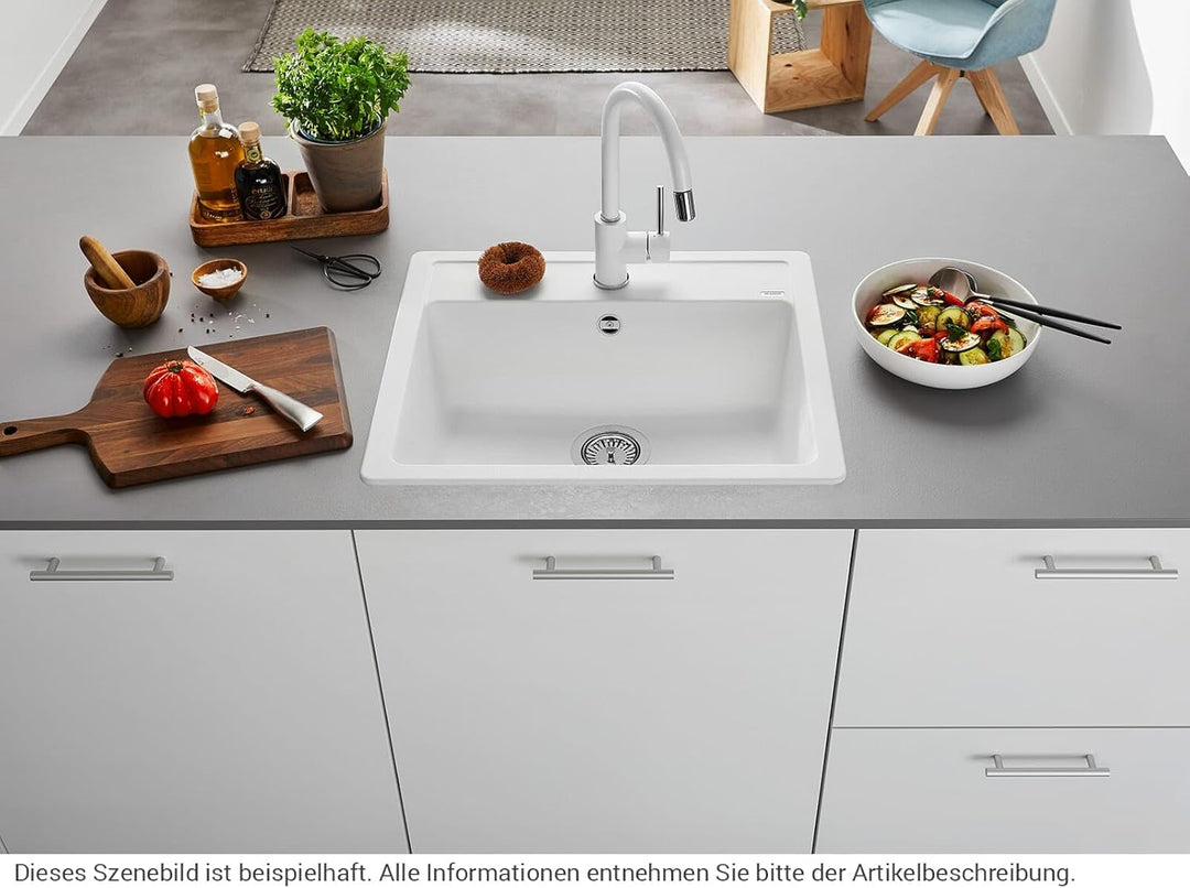BLANCO MIDA-S silgranitschwarz | Hochdruck | Mit herausziehbarem Schlauch | Rückflussverhinderer | K