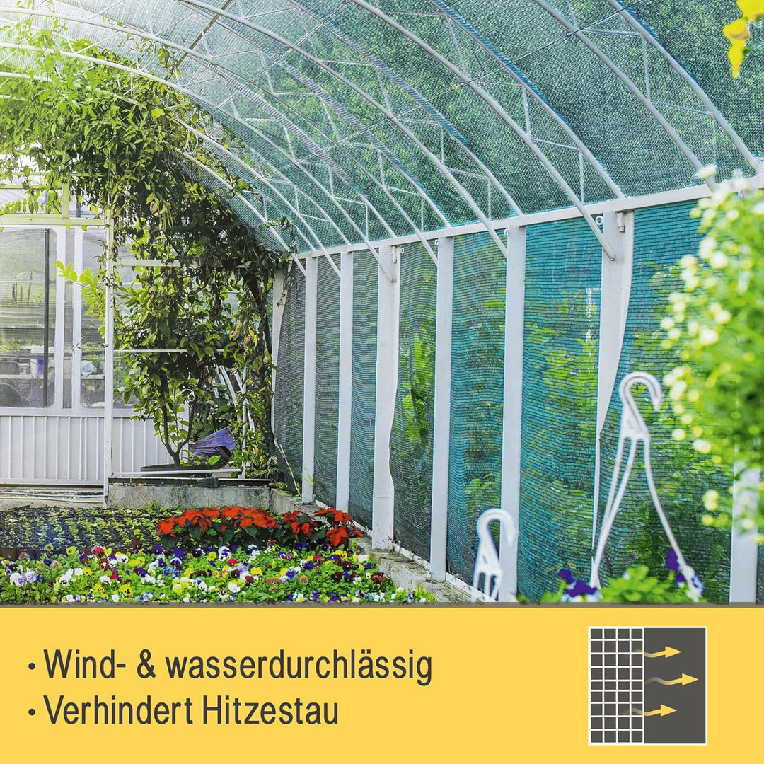 Sol Royal Schattennetz 10m x 1,5m Schattiergewebe 165g/m² – Blickdichter Sonnenschutz mit UV-Schutz