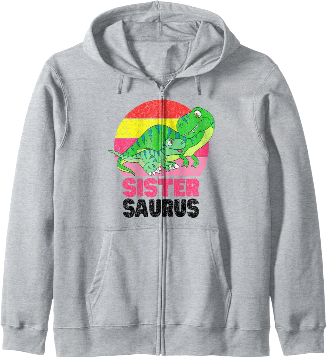 SisterDinosaur SisterSaurus Dino T-Rex Baby Family Matching Kapuzenjacke