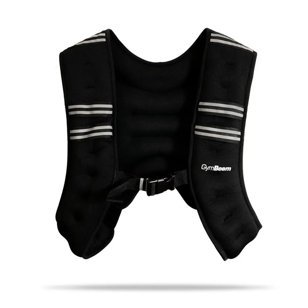 GymBeam Gewichtsweste - Effektives Fitness-Accessoire, mit Klettverschluss, anpassbares Gewicht, ver