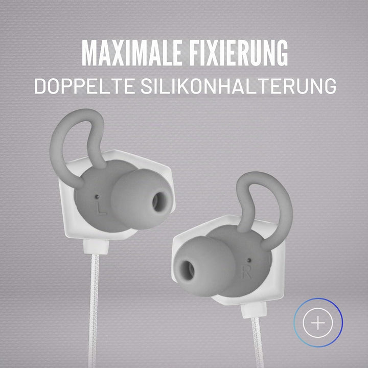 Mars Gaming Gaming MIHXW Weiss, In-Ear-Kopfhörer mit Mikrofon, PS4/PS5/XBOX/SWITCH/PC, pequeño, MIHX